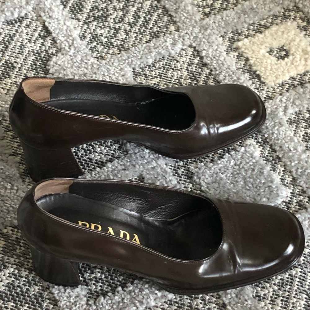 Brown Vintage Prada Heels